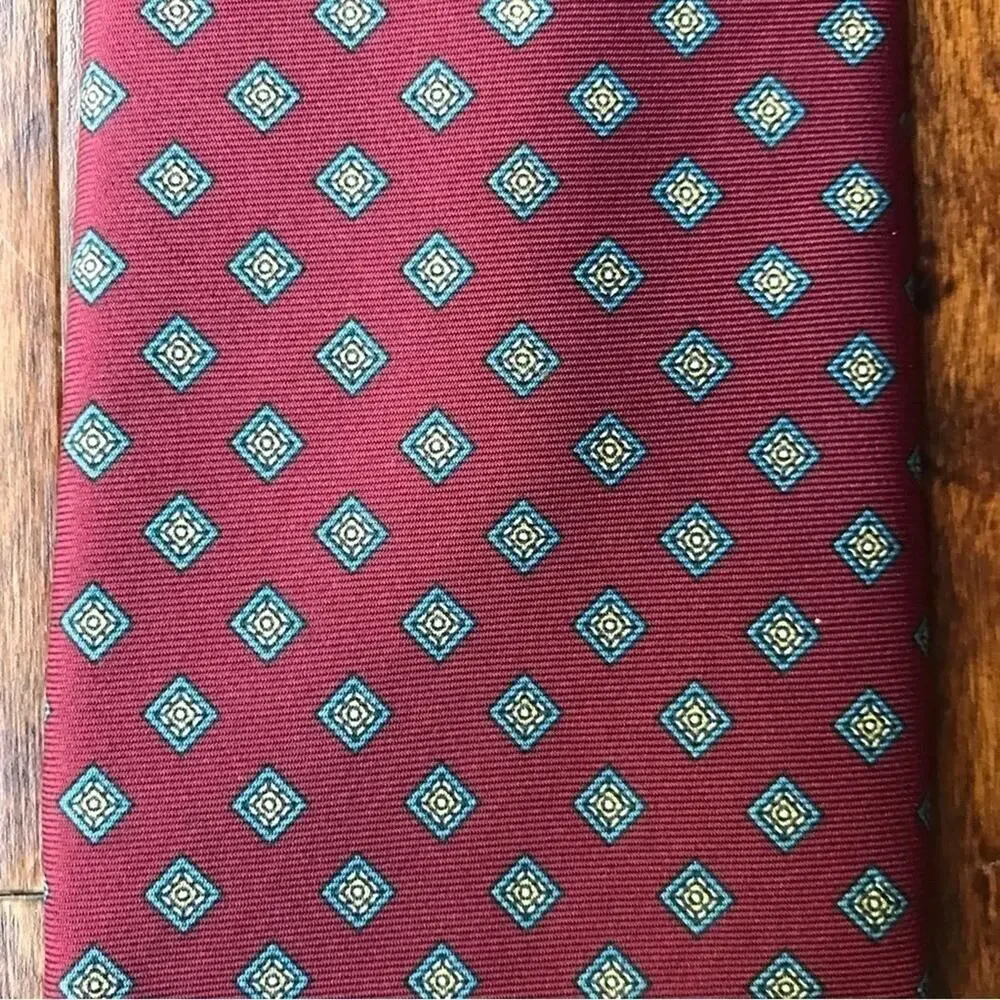 Granata, Cool Vintage Tie From Encinitas Ca, 100% Italian Silk, Made in the USA